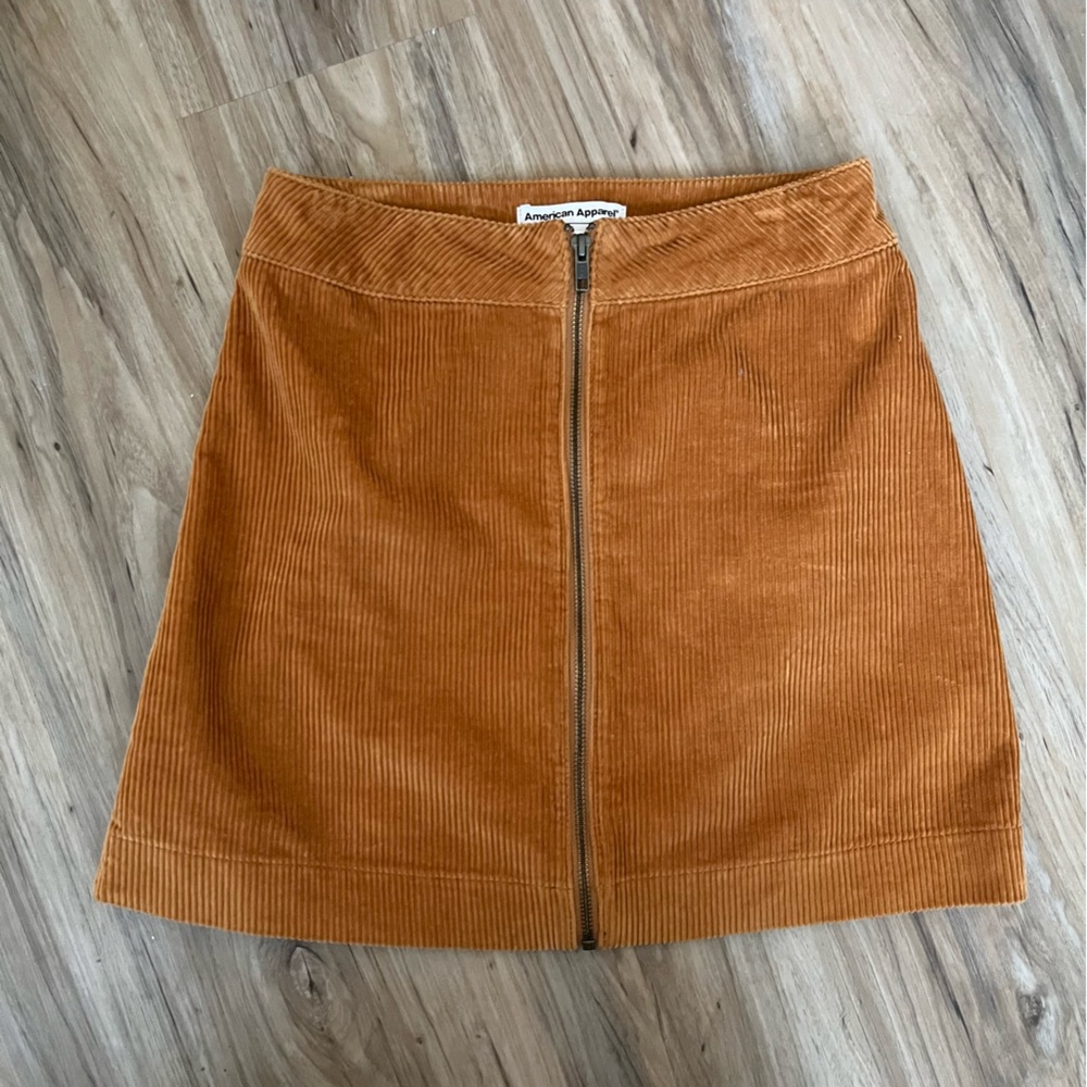 Sz S American Apparel zip front skirt